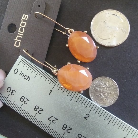 NWT CHICOS Norma long statement  Necklace matching earrings set - Picture 9 of 16